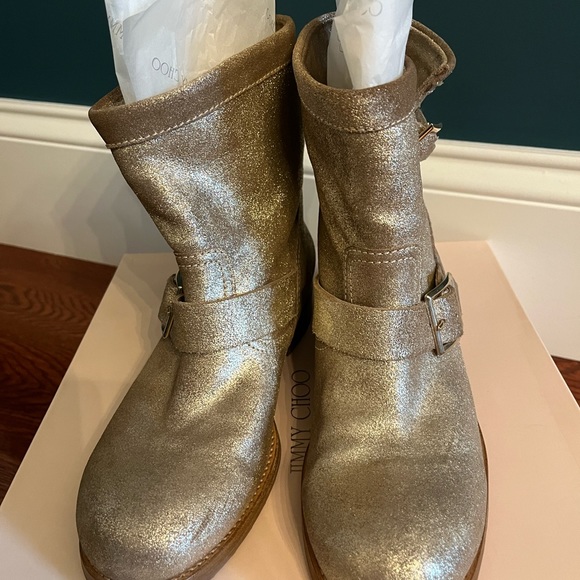 Jimmy choo leather biker boots - Picture 9 of 12